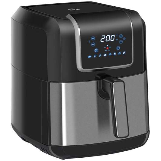 Air Fryers, 1700W 6.5L Air Fryers Oven with Digital Display, Rapid Air Circulation, Adjustable Temperature, Timer and Nonstick Basket Black-1